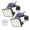 Luz Solar Exterior 360° Autrucker con Sensor de Movimiento y Mando IP65