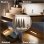 Luce LED Autrucker Pack 3, 40cm, Ricaricabile USB, 3 Livelli di Luminosità, Magnetica