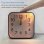 Analogwecker Quadrat Autrucker Silenzioso mit Nachtlampe