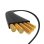 Retraktabler Kabel Baseus Free2Pull USB-C nach Lightning 1 m Schwarz