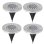 Luces Solares Empotrables de Suelo Autrucker 16 LED IP65 Paquete de 4 Blanco Cálido