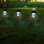 Set de 5 Luces Solares de Suelo Autrucker Multicolor Impermeables IP65