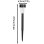 Set de 5 Luces Solares de Suelo Autrucker Multicolor Impermeables IP65