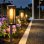 Luces Solares para Jardín Autrucker Paquete de 2 Unidades Encendido Automático