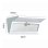 Applicazione murale Autrucker con rilevatore di movimento, resistente all'acqua IP65, luce calda