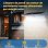 Applicazione murale Autrucker con rilevatore di movimento, resistente all'acqua IP65, luce calda