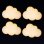 Pack 2 Luces Nocturnas LED Nube con Sensor de Luz Autrucker
