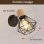 Lampada a Muro Industriale Vintage Autrucker Metal Legno E27 Nero