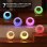 Lampada da tavolo LED tattile Autrucker RGB regolabile con telecomando