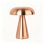 Lampada da scrivania LED Fungo Autrucker, controllo tattile tricolore, ricaricabile rosa dorato
