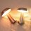 Lampada da scrivania LED Fungo Autrucker, controllo tattile tricolore, ricaricabile rosa dorato