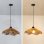 Lampada a sospensione in ratano stile vintage Autrucker 220v E27 luce calda