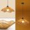 Lampada a sospensione in ratano stile vintage Autrucker 220v E27 luce calda