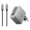 Cargador EcoFlow RAPID Pro 140W USB-C USB-A GaN Prateado