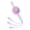 Cable USB Baseus Bright Mirror 3 en 1 66W 1.1m Violeta