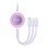 Cable USB Baseus Bright Mirror 3 en 1 66W 1.1m Violeta