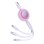 Cable USB Baseus Bright Mirror 3 en 1 66W 1.1m Violeta