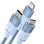 Kabel USB Baseus StarSpeed 3 in 1 USB-C/Micro USB/Lightning 1,2 m Blau