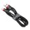 Cable USB a Lightning Baseus Cafule 0,5 m 2,4 A Negro y Rojo