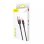Cable USB a Lightning Baseus Cafule 0,5 m 2,4 A Negro y Rojo