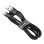 Cable USB A a Lightning Baseus Cafule 0,5 m 2,4 A Gris Negro