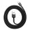 Cable USB A a Lightning Baseus Cafule 0,5 m 2,4 A Gris Negro