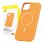 Funda para móvil Baseus Fauxther Cover PU cuero naranja magnética para iPhone 15 Plus