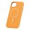 Funda para móvil Baseus Fauxther Cover PU cuero naranja magnética para iPhone 15 Plus