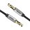 Cable de Audio Baseus Yiven M30 3,5mm Macho a Macho 1,5 m Negro Plata