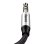 Cable de Audio Baseus Yiven M30 3,5mm Macho a Macho 1,5 m Negro Plata