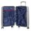 Valigia cabina Dam ABS leggero chiusura numerica 4 ruote 38x22x55 cm grigio chiaro