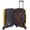 Dam Juego De 3 Maletas Trolley, En Material Ligero Pp Resistente A La Rotura. Cerradura Tsa Numérica, 4 Ruedas Dobles Giratorias 360°. 50x28x74,5 Cm. Color: Amarillo