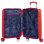 Dam Maleta De Cabina Trolley En Material Ligero De Abs De Alta Resistencia. Cerradura Numérica Y 4 Ruedas Dobles Extraíbles Y Giratorias 360°. 38x22x55 Cm. Color: Rojo
