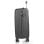 Kabinenkoffer Dam ABS schwarz Zahlenschloss 4 Rollen 38x22x55 cm