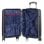 Kabinenkoffer Dam ABS schwarz Zahlenschloss 4 Rollen 38x22x55 cm