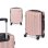 Kabinentrolley Dam ABS leicht robust Rillen-Design 23x38x57 cm rosa