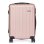 Kabinentrolley Dam ABS leicht robust Rillen-Design 23x38x57 cm rosa