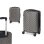 Kabinentrolley Dam ABS leicht robust Schuppen-Design 38x57x23 cm dunkelgrau