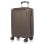Kabinenkoffer Dam ABS braun Zahlenschloss 4 Rollen 38x22x55 cm