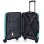 Dam Juego De 3 Maletas Trolley, En Material Ligero Pp Resistente A La Rotura. Cerradura Tsa Numérica, 4 Ruedas Dobles Giratorias 360°. 50x28x74,5 Cm. Color: Turquesa