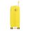 Valigia cabina Dam Trolley ABS leggero serratura numerica 4 ruote giallo