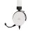 Auriculares White Shark ELEPHANT con cable, conexión 3,5 mm, gaming, micrófono y volumen rotatorio blanco y negro
