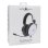 Auriculares White Shark ELEPHANT con cable, conexión 3,5 mm, gaming, micrófono y volumen rotatorio blanco y negro