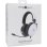 Auriculares White Shark ELEPHANT con cable, conexión 3,5 mm, gaming, micrófono y volumen rotatorio blanco y negro