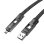 Cable BlitzWolf BW-HDC7 4 en 1 USB-C+Lightning 240W 1,2 m Negro