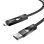Cable BlitzWolf BW-HDC7 4 en 1 USB-C+Lightning 240W 1,2 m Negro