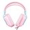Cuffie ONIKUMA X13 cablate USB e jack 3,5 mm gaming microfono RGB rosa