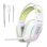 Cuffie ONIKUMA X13 cablate USB e jack 3,5 mm gaming RGB bianche