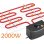 Barbacoa Eléctrica Klack 2000W Parrilla Acero Inoxidable 2 Alturas