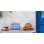 Tostadora Smeg TSF01DGBEU 2 Ranures 950 W Bleu Blanc Acier Inoxydable